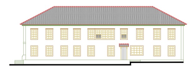Architectural elevation of Casarão Penedo